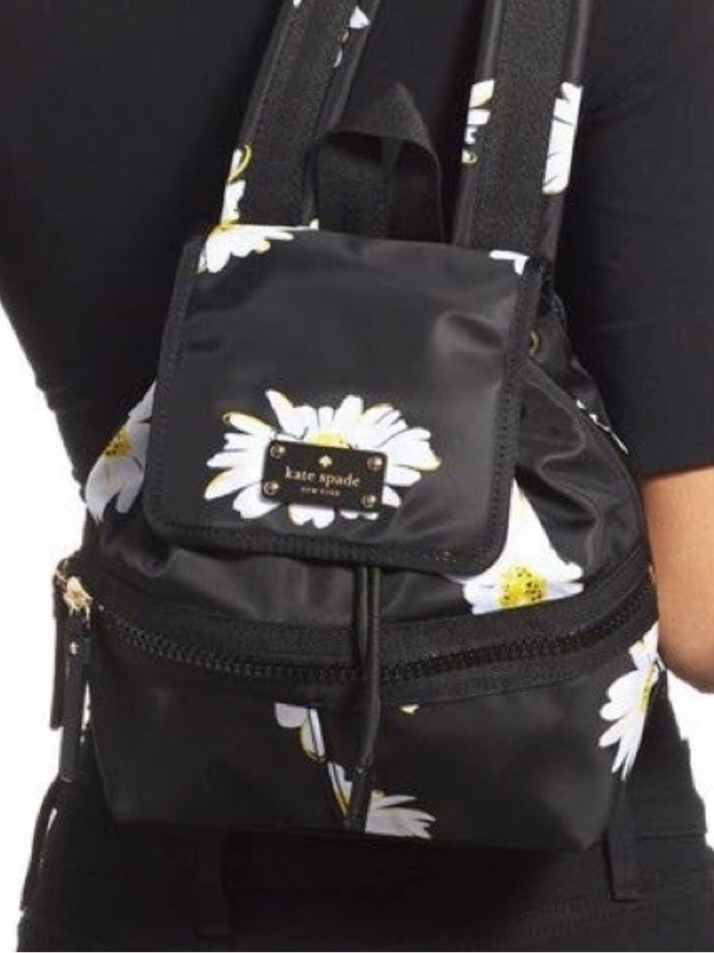 Kate Spade Matty Clark Clark Nylon Blkdaisies Women’s Backpack
